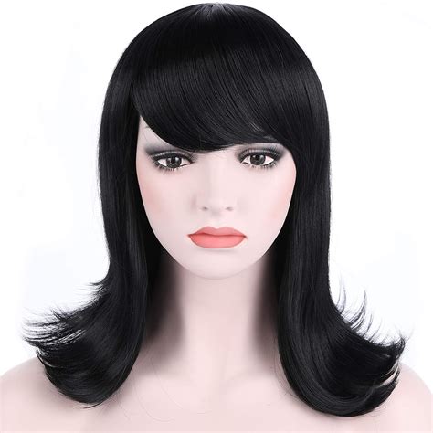 black cosplay wigs